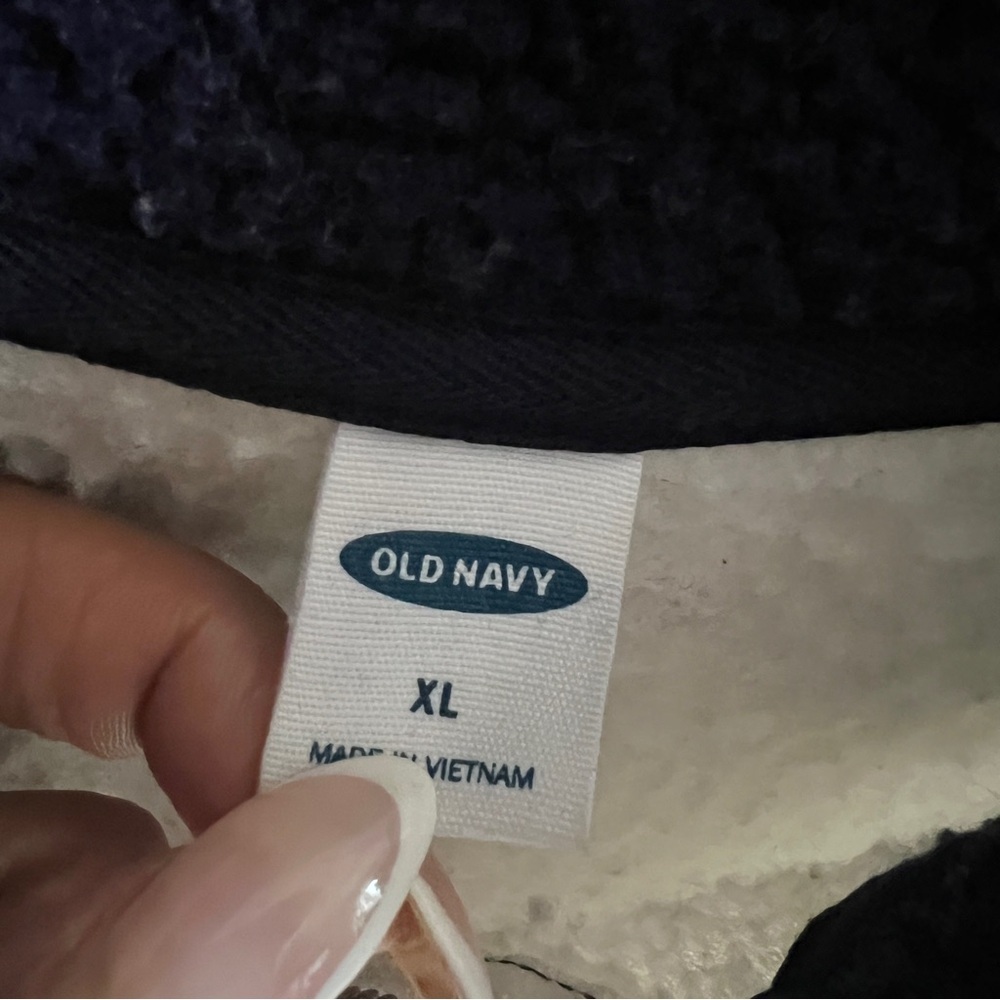 3/$60 Old Navy Sherpa Fleece Half Zip Pullover Sweater SZ XL - Picture 6 of 7